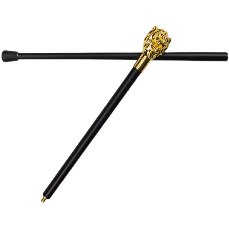 Deluxe Metal Golden Lion’s Head Cane