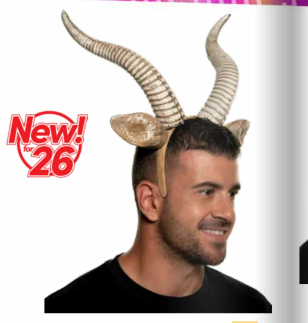 Foam Antelope Horns with Ears on Headband