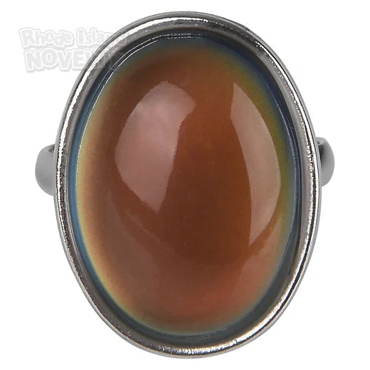 Oval Shape Mood Ring - Adjustable Size