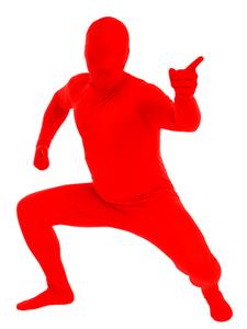 Second Skin Body Suit - Red- Adult