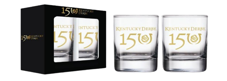 Kentucky Derby 150 - Official Old Fashioned Glass Set