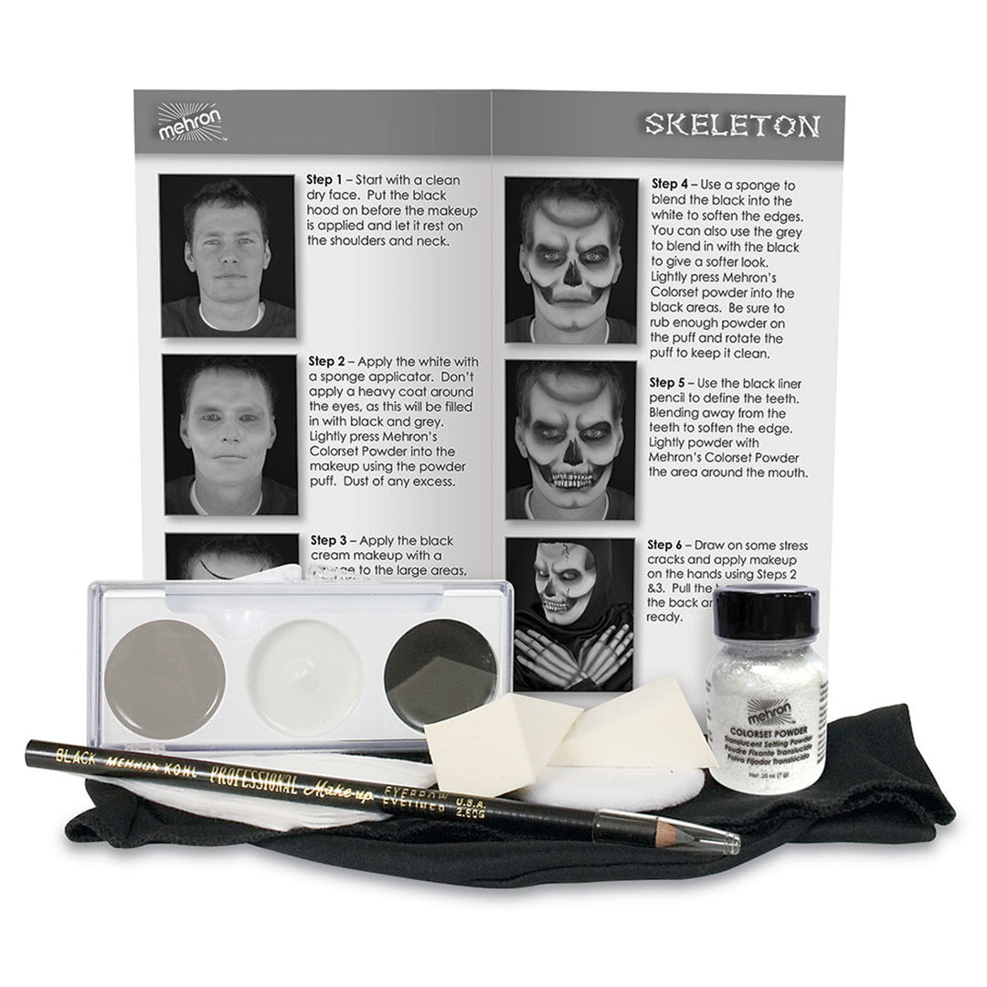 Mehron Skeleton Makeup Kit