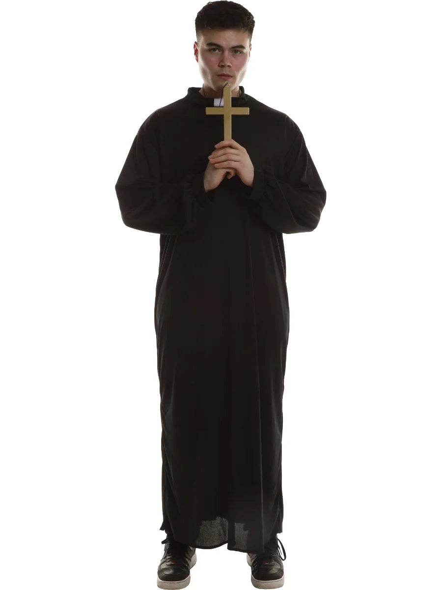 Priest Costume with Cross - Adult