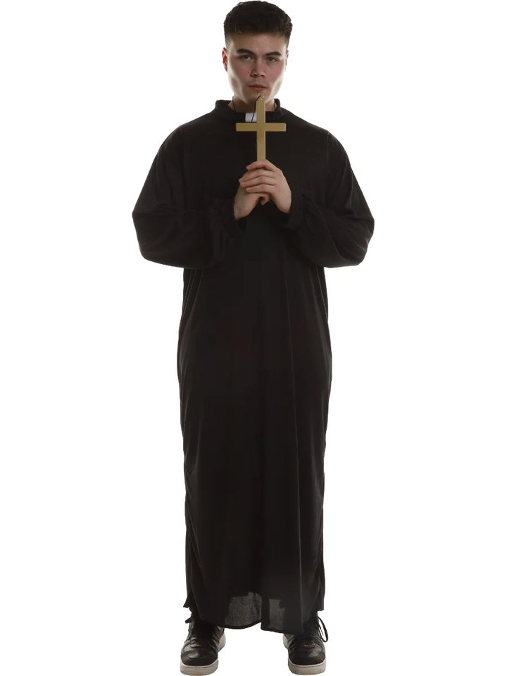 Priest Costume with Cross - Adult