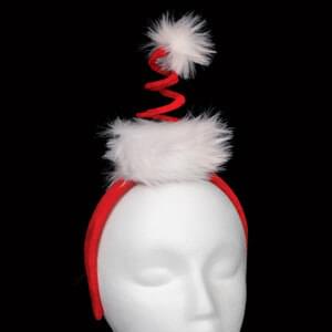 Springy Santa Hat Headband