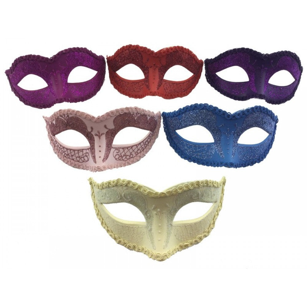 Glitter Masquerade Venetian Style Eye Mask