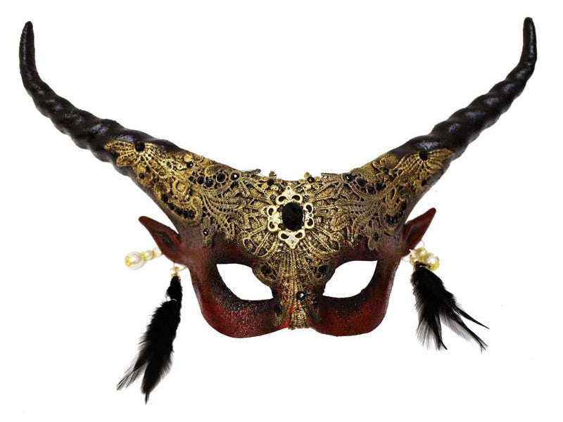 Deluxe Royal Devil Half Mask