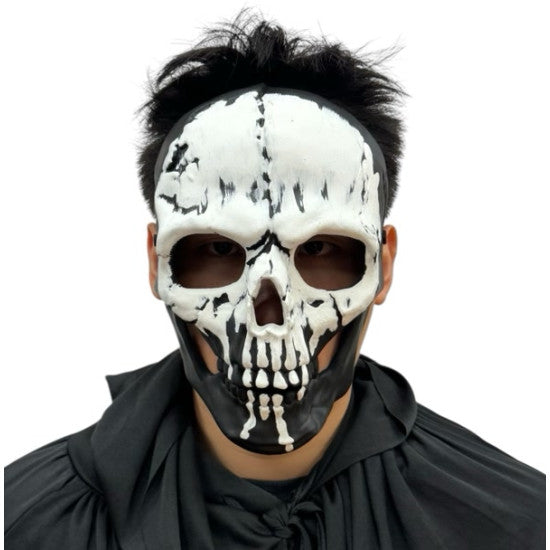 White and Black Skull Mask