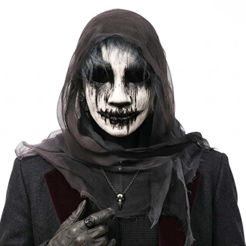 Sinister Hooded Smiley Mask
