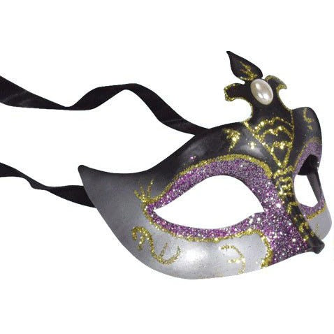 Purple & Gold Masquerade Mask