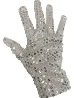 Sequin Silver Glove- Adult Right Hand