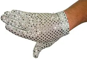 Sequin Silver Glove- Adult Right Hand