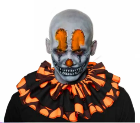 Blacklight Reactive Ruffled Clown Collar