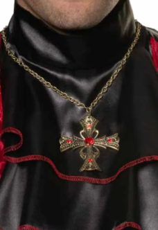 Vampire Cross Necklace