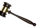 Plastic Prop Gavel - Brown &amp; Gold