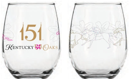 Kentucky Oaks 151 - Official Oaks Lily Glass