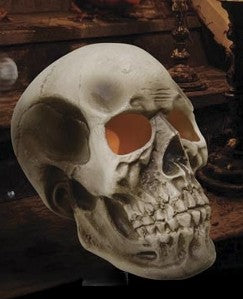 Flaming Giant Skull Prop