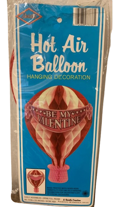 Valentine's Hot Air Balloon Hanging Decoration