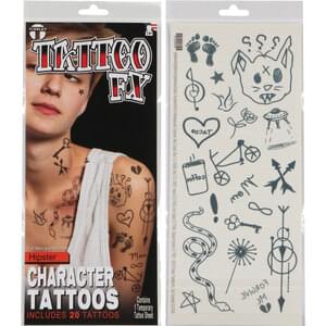 Tinsley Transfers - Hipster Face Tattoos