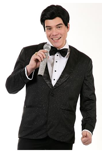 Tuxedo Jacket with Faux Shirt Front &amp; Bow Tie
