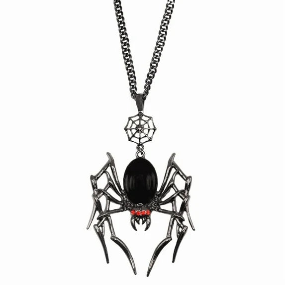 Black Widow Spider Necklace