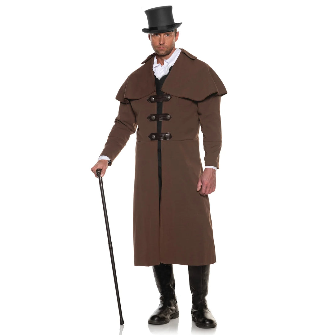 Brown Vampire Lestat's Carriage Coat Costume Adult - Interview With A Vampire