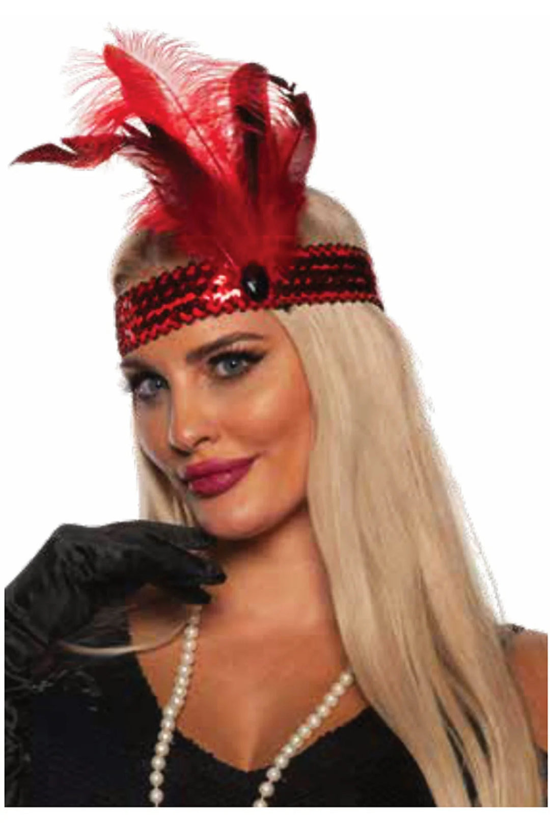 Flapper Headband - Red