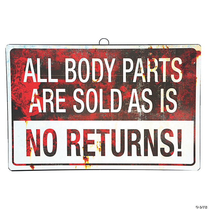 17" Metal Horror Signs