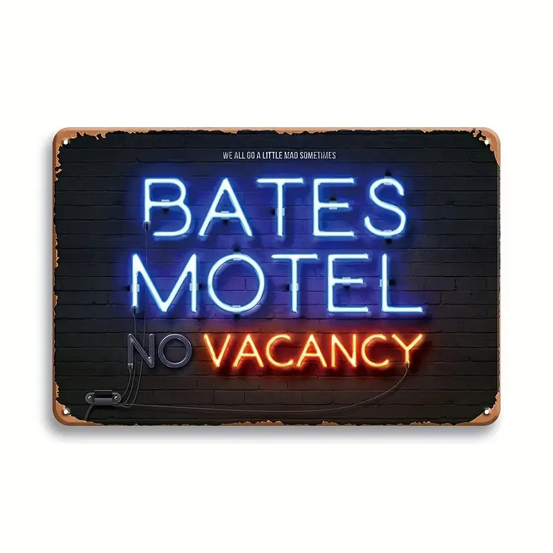 Bates Motel - No Vacancy - Metal (Tin) Sign