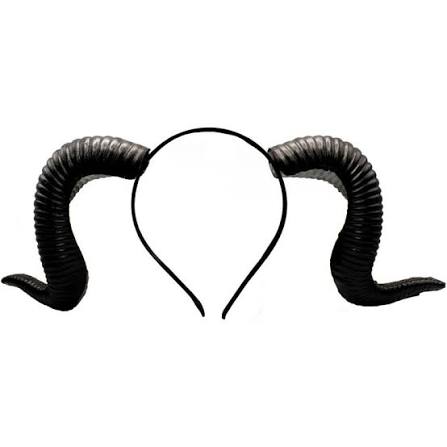 Black Ram Horns - Foam