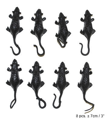 Scary Black Mouse 8/pkg