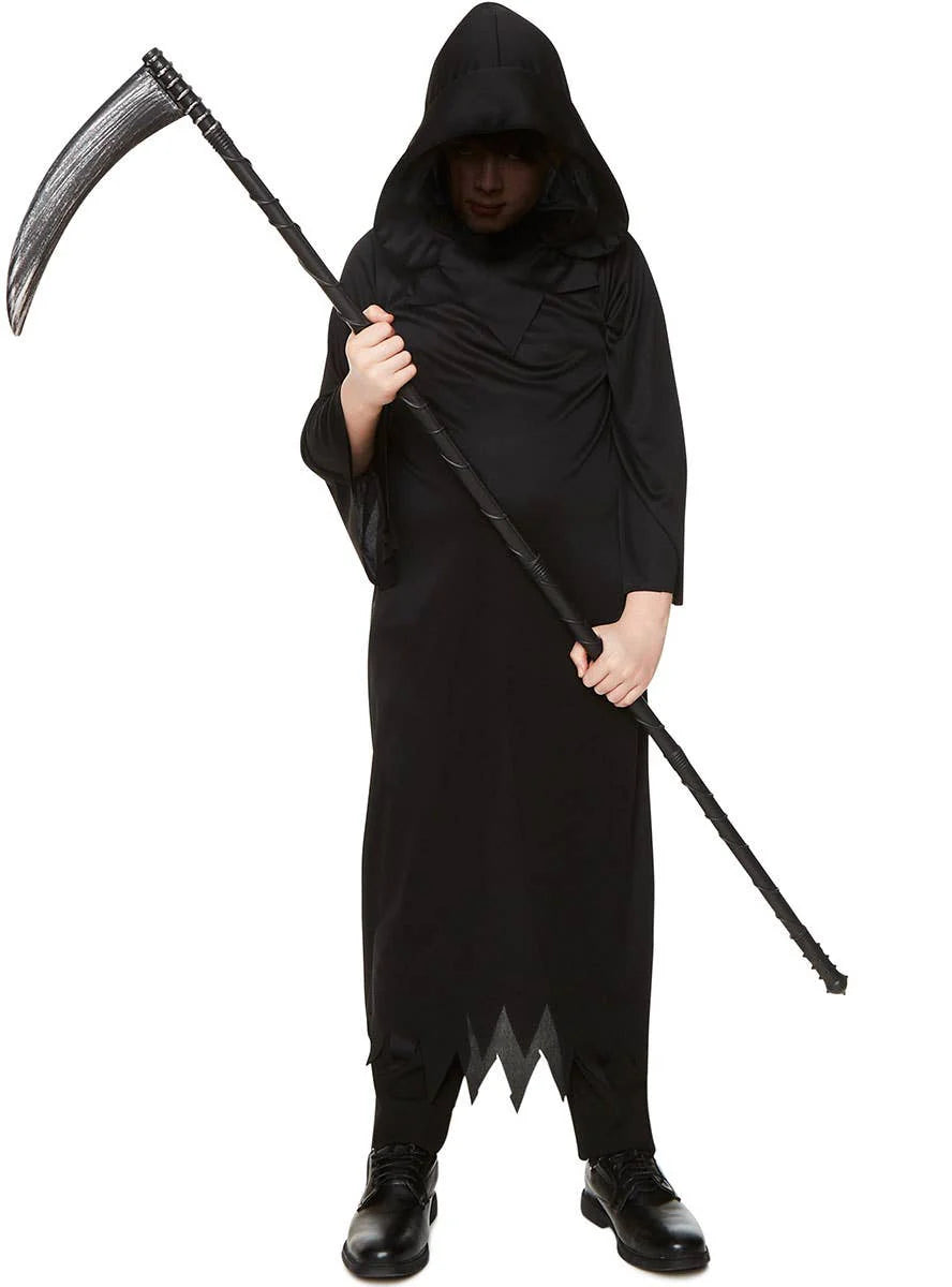 Grim Reaper No Face Ghoul Robe - Child