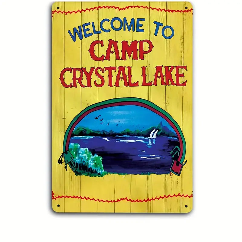 Metal (Tin) Sign - Friday the 13th - Welcome to Camp Crystal Lake