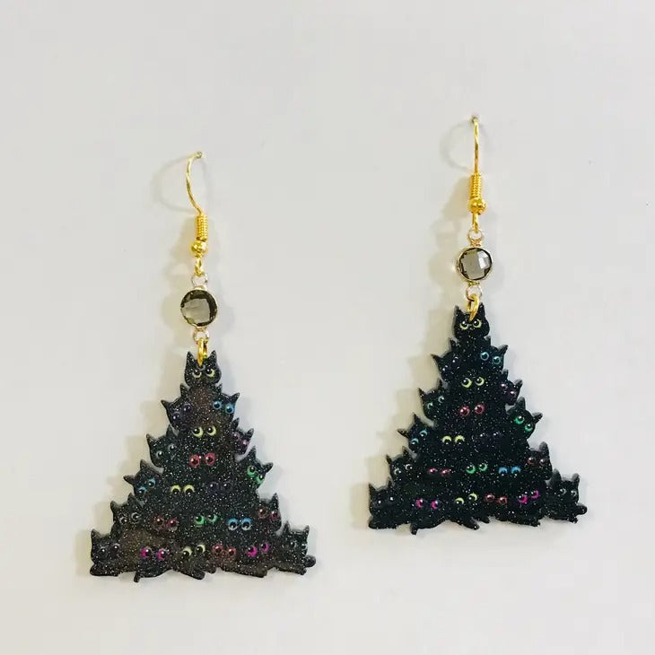 Tree Cats Earrings