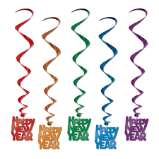 Happy New Year Whirls