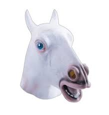 White Horse Mask - Latex