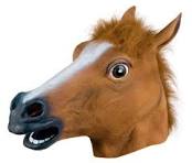 Brown Horse Mask - Latex