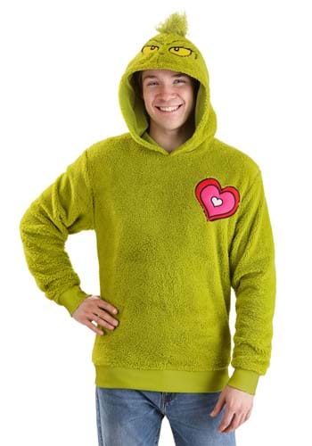 Fleece Grinch Hoodie - Adult Extra Large
