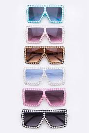Elton Style Gem Filled Sunglasses