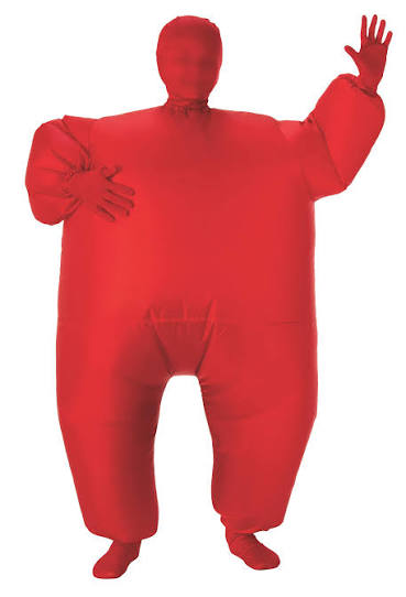 Red Inflatable Bodysuit - Adult