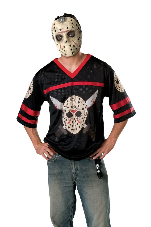 Jason Voorhees Adult Hockey Jersey and Mask Set
