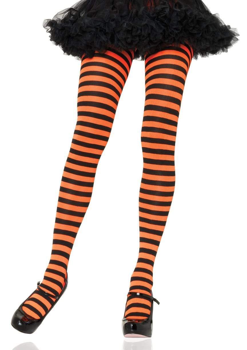 Opaque Tights - Yellow & Black Striped