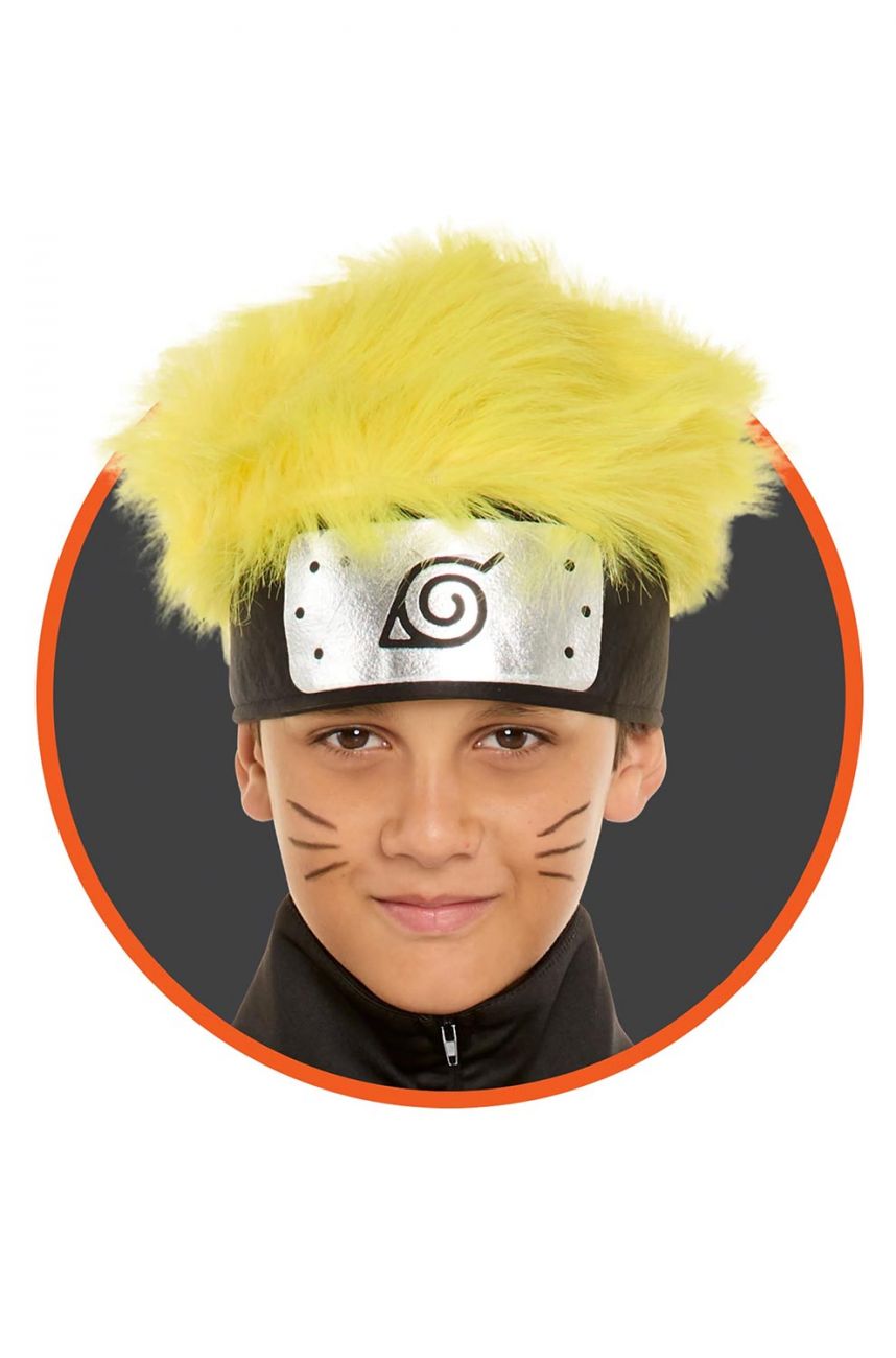 Naruto Leaf Village Headband w/hair (Child's)