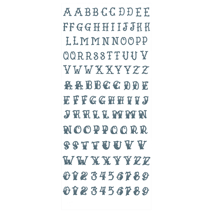Tinsley Transfers - Old School Alphabet Knuckle Tattoos