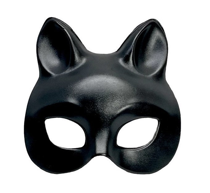 Leather Look Black Cat Mask