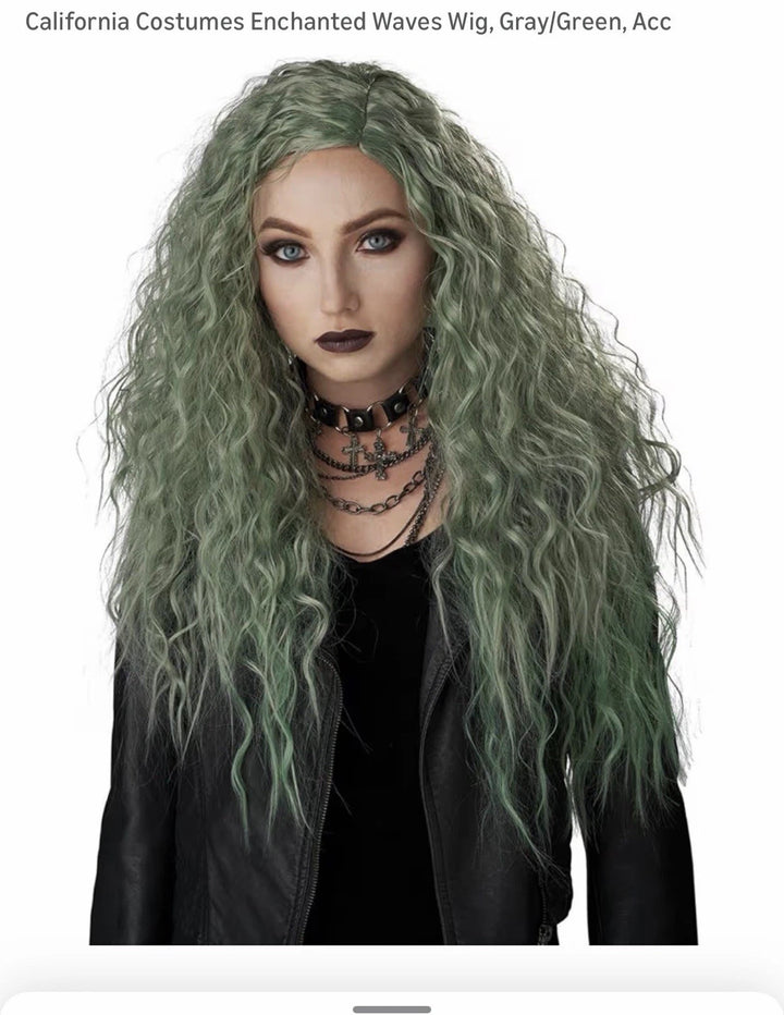 Enchanted Waves Wig - Green