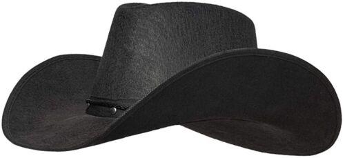 Black Felt Cowboy Hat with Silver Studs