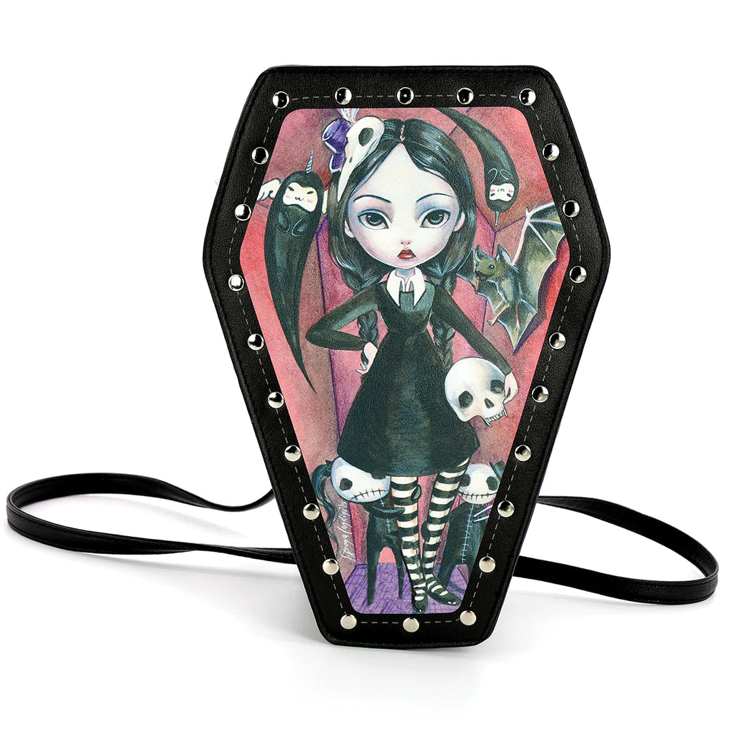 Coffin Girl Mini Backpack In Vinyl