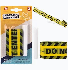 Crime Scene Tape with Chalk