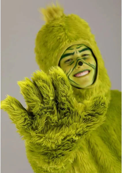 Dr. Suess Deluxe Grinch Costume Open Face